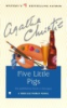 Book cover for "Five little pigs".